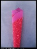 Glitter dipping non-woven fabrics flower wrapping paper roll/attractive floral wrapping sheet.