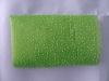 Glitter green foamed non woven floral wraps/flower wrapping paper.