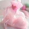 Glitter sheer snow organza pouch bag/Saint Valentine's Day gift organza bag packaging/candy bag