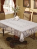 Gold Printed PVC Laced Table Cloth