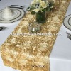 Gold Satin Rosette Table Runner/Wedding Table Runner/Table Runner Decoration