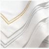 Gold Trimmed Linen Napkins