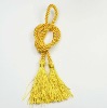 Gold cord and tassels long tassel fringe