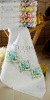 Gold lurex embroidered towels