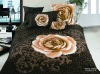 Gold rose Photo printed Bedding set/Bed sheet
