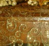 Golden Shinning Organza Table Cloth
