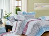 Gorgeous Geometric Line Cotton Pigment Print 4 pcs Flat Sheet Bedding Set