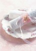 Graceful snow organza belt butterfly tie for Saint Valentine's Day and Christma gift packaging/organza butterfly tie