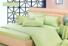 Green Color Comfortable Hotel Bed Linen