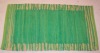 Green Cotton Rug with border