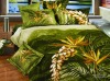 Green Plant Photo printed Bedding set/Bed sheet