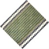 Green & White Water Rapple Rug