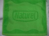 Green color Jacquard square towel/jacquard gift towel