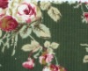 Green color corduroy fabric cotton fabric rose fabric