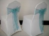 Green organza chair sash