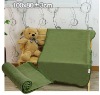 Green solid color polyester polar blanket