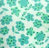 Green spring  Flower print nylon weft knitting single jersey spandex  fabric