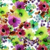 Green stretch sateen fabric