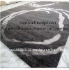 Grey Wool Viscose Decorative Carpet Rug