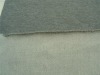 Grey cotton spandex terry knitted fabric