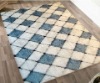 Grid Polyester shaggy Carpet/Rug