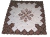 HAND EMBROIDED NET WITH VELVET TABLE COVER