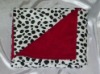 HANDMADE MINKY DALMATIAN- RED MINKY VELVET BLANKET