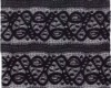 (HL-905042) black nylon lace fabric in 92% Nylon, 5% Spandex and 3% Metallic