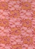 (HL-9136GS) Nylon lace fabric in 80% Nylon, 10% Rayon and 10% Metallic