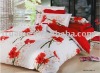 HOT!!Flower print bedding set