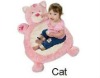 HOT SALE cheap and lovely pink cat Seat Cushion for children