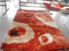 HOT! modern design orange chinese 100% polyester shaggy carpet