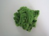 HOT ! supply  3d dark green polyester staple fiber