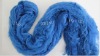 HOT! supply recycled blue polyester tow fiber waste for good quality