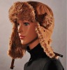 HX-201 canvas fake fur hat