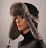 HX-202 creppella faux rabbit fur hat