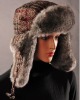 HX-207 knitted fake rabbit fur hat