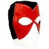 Half Hood In Black Lycra / Red PVC