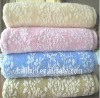 Half zero twist cotton Jaquard bath towel