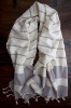Hammam Towel 100% cotton or viscose woven stripe