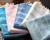 Hammam towel woven stripe design colorful 100% cotton