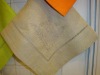 Hand hemstith Linen Napkins with embroidery