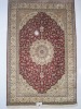 Hand knitted Turkish knots Medallion carpet 6X9 foot high quality low price handknotted persian silk rug