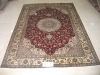 Hand knitted Turkish knots Medallion carpet 6X9 foot high quality low price handknotted persian silk rug