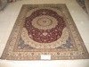 Hand knitted Turkish knots Medallion carpet 6X9 foot high quality low price handknotted persian silk rug