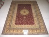 Hand knitted Turkish knots Medallion carpet 6X9 foot high quality low price handknotted persian silk rug