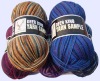 Hand knitting yarn for socks,worsted wool polyamide blended yarn dyed