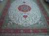 Hand knotted persian wool/silk blended rugs/carpets