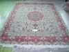 Hand knotted wool/silk blend rugs/carpets