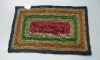 Handicraft rectangular seagrass door mat for home decoration, different sizes and colors